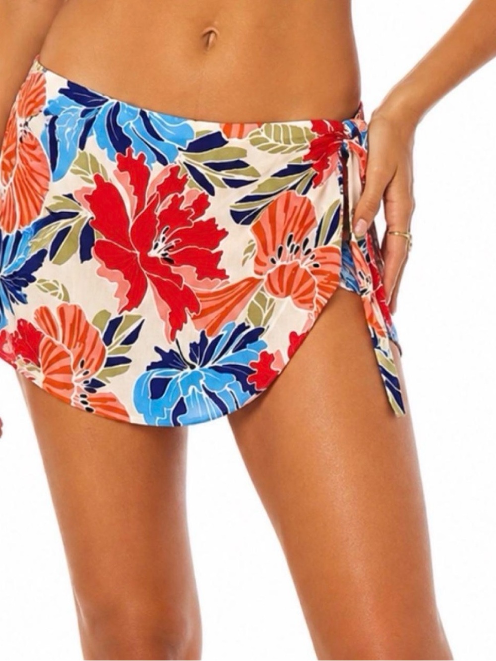 ASTR The Label Tropical Floral Wrap Skort Shorts – Size M